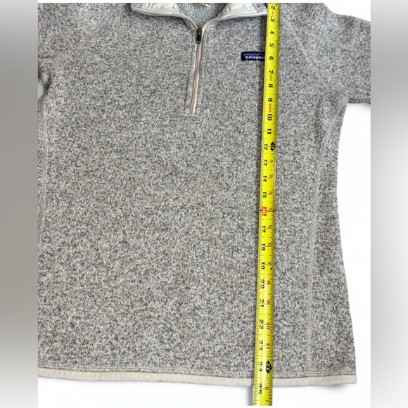Patagonia Better Sweater 1/4 Zip Fleece Pullover Women’s White Oatmeal Heather - Picture 5 of 8